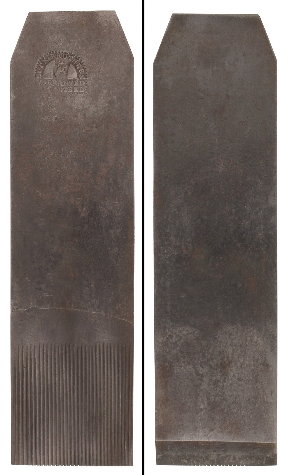 Orig. 2" Width "Toothing" Cutting Iron for Veneer Work- Buck Bros.- mjdtoolparts