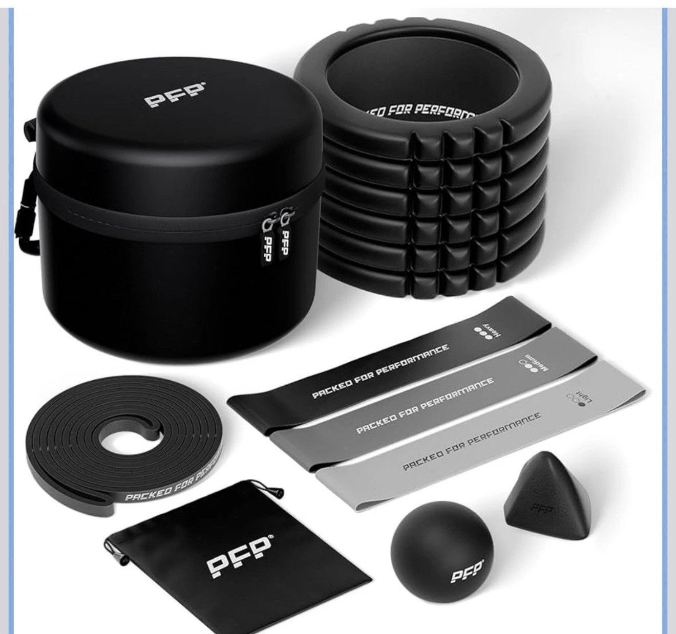 PFP Mobility Pack, 6-Piece Workout Set - at Home & On-The-Go Exercise Recovery
