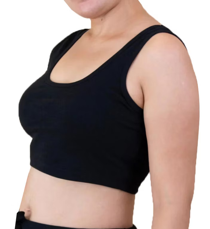 Cottonique 2232 100% Organic Cotton Rib Bra Liner