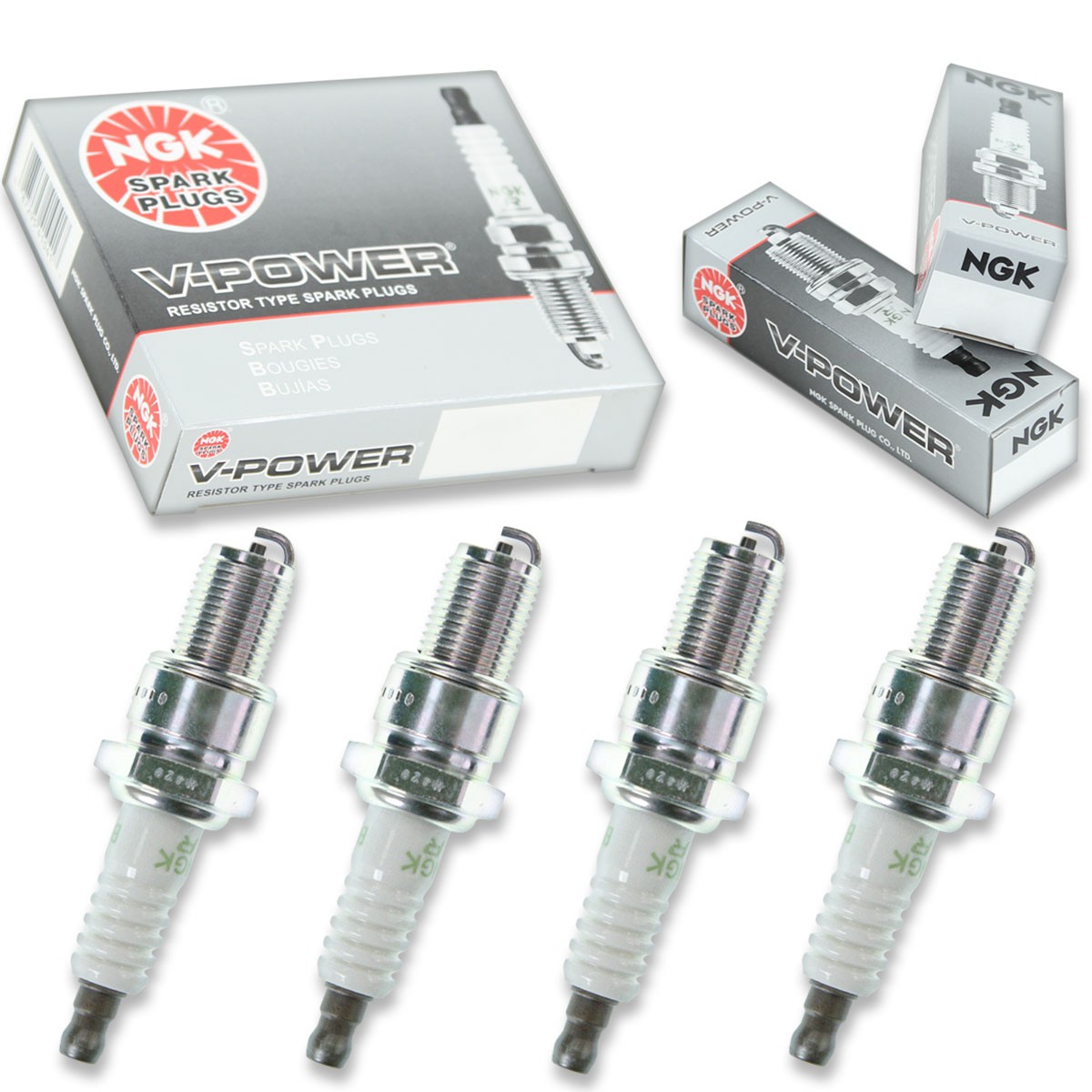 4pcs 2012 Arctic Cat ProCross XF 800 Sno Pro NGK V-Power Spark Plugs 794cc nz