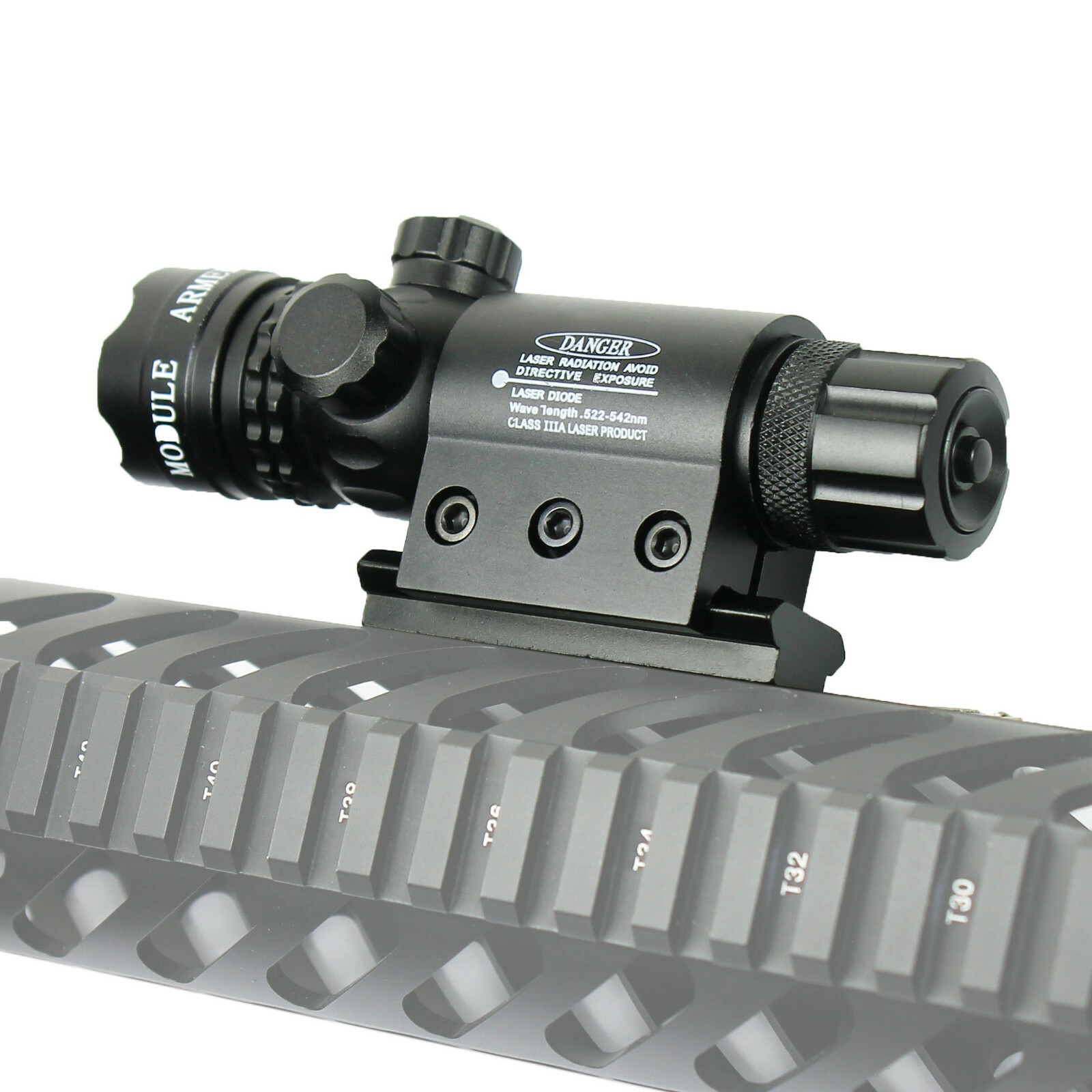 Hunting rifle Green Laser Sight Dot Scope Adjustable with 2 Switch - Mounts
