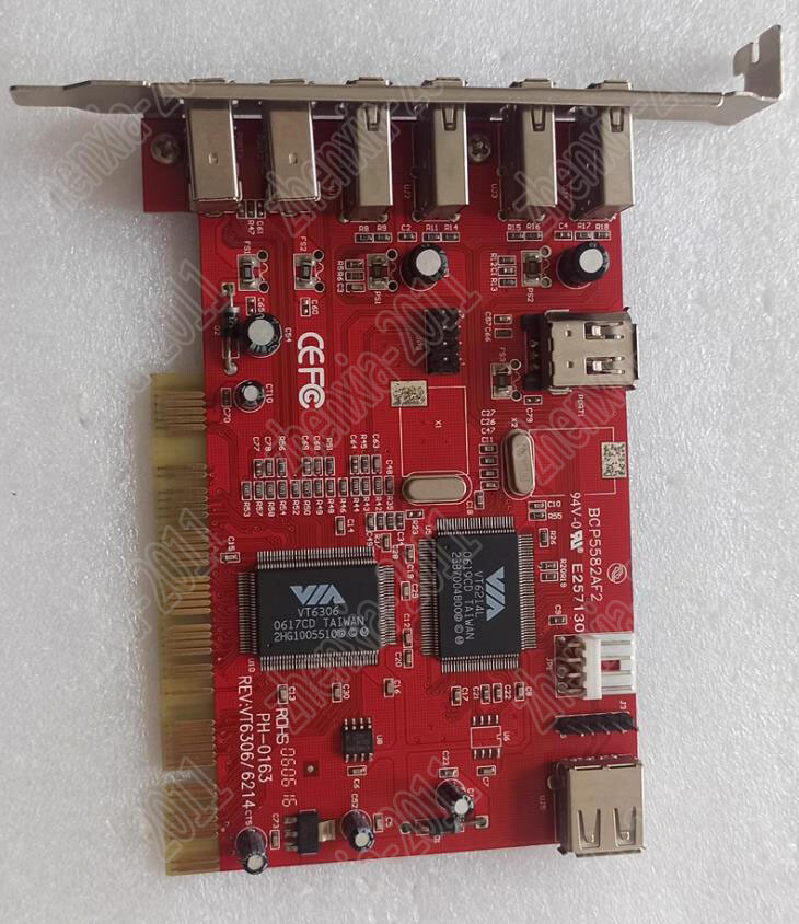 1PC Used PH-0163 REV:VT6306/6214 BCP5582AF2 Acquisition card by DHL/Fedex