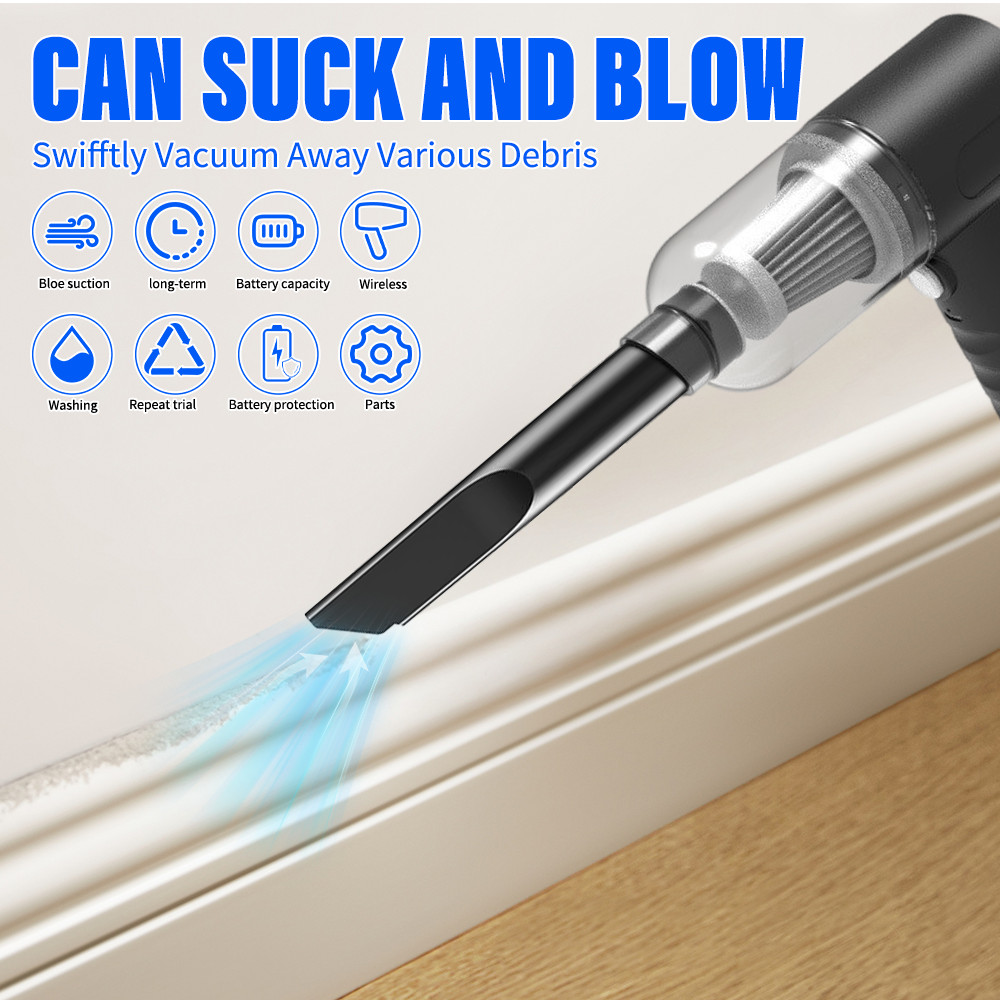 Compressed Air Duster Rechargeable Computer Vacuum Cleaner for PC Keyboard Toys