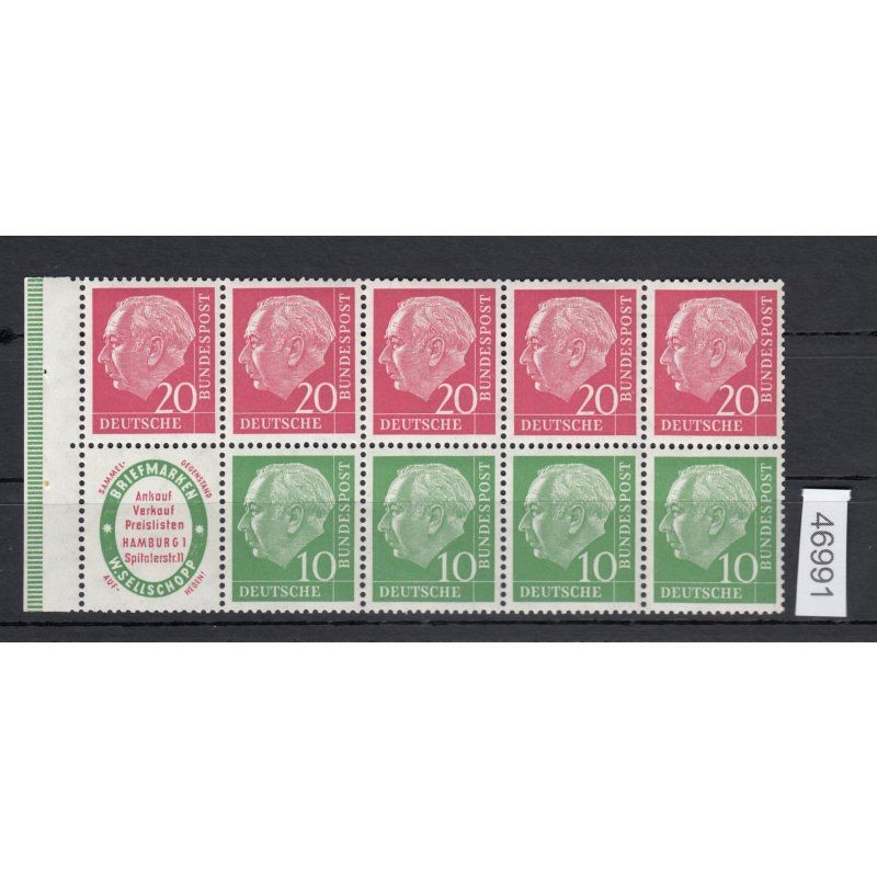 Federal Republic 1955, Mich. No.: H-Sheet 3 **