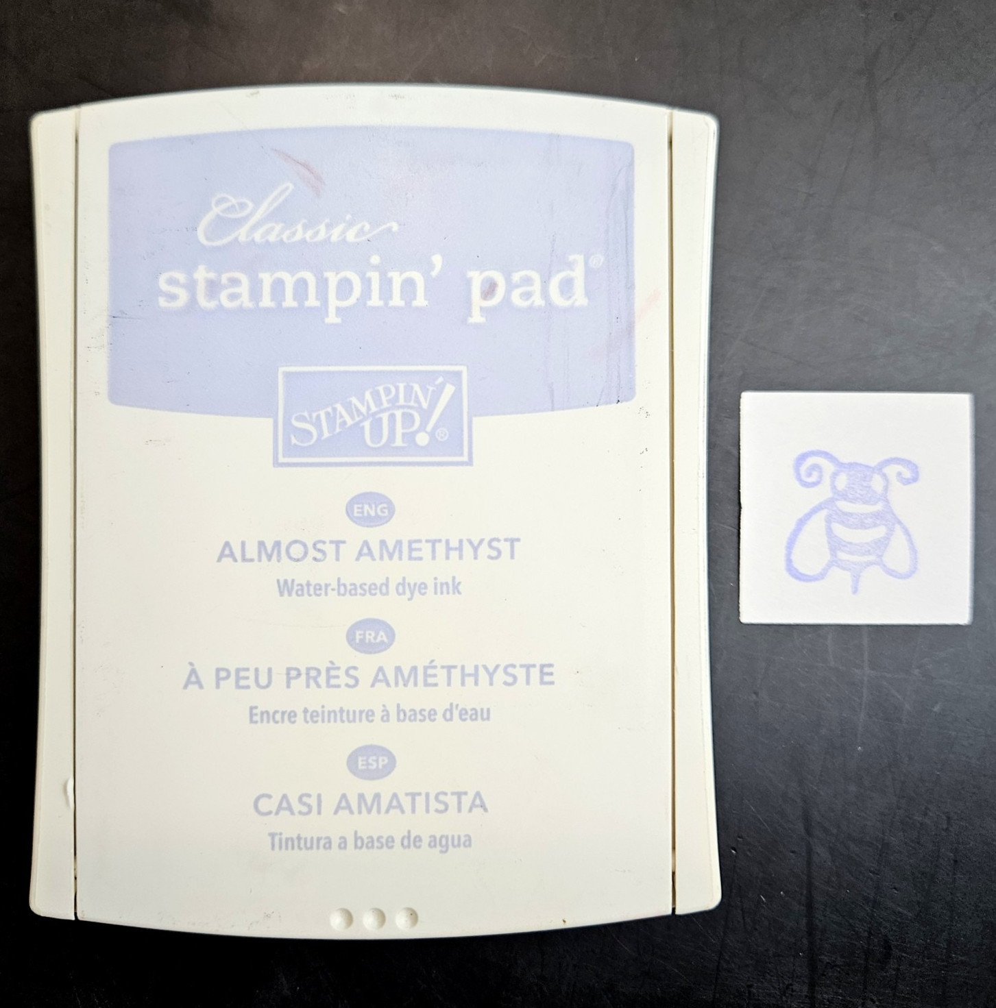 ALMOST AMETHYST Stampin' Up! Classic Dye Ink Pad Pale Pastel Purple gt4