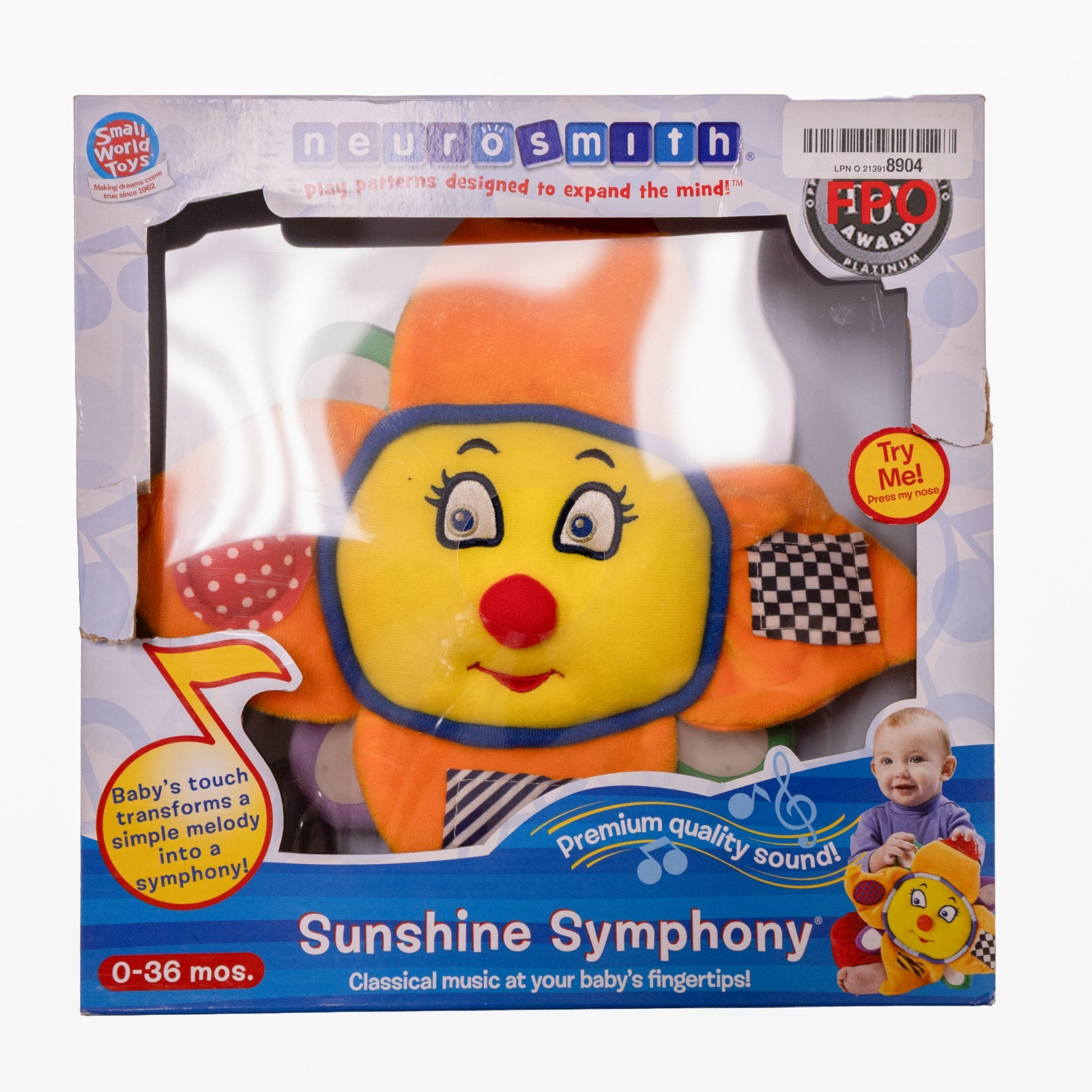 Neurosmith Sunshine Symphony Baby Musical Plush Toy 0–36 Months New in Box