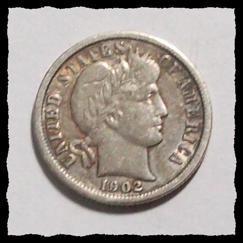 1902-P BARBER DIME B Nice Upper Grade Circ Sharp VF+ / XF #20D69   0.9 SILVER