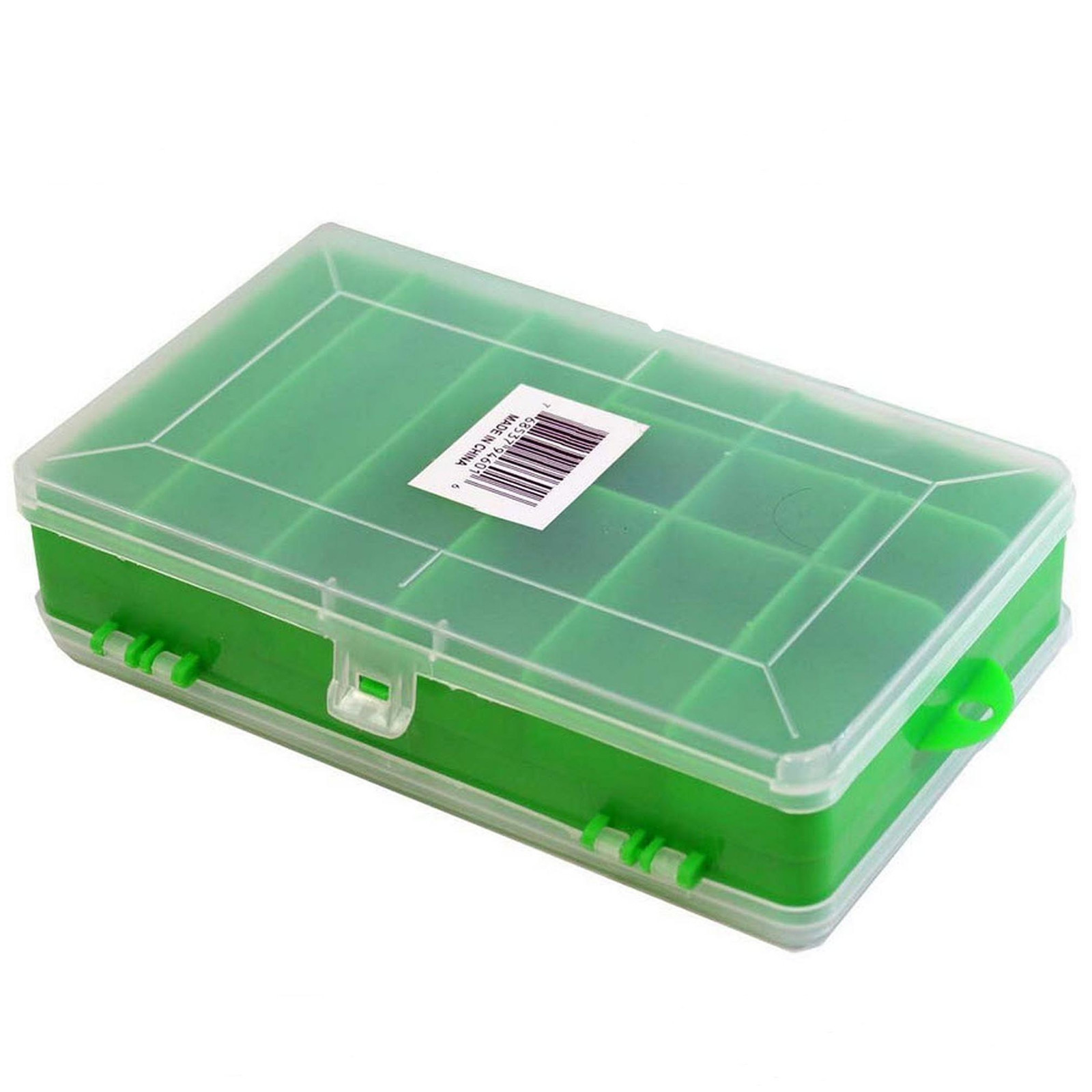 HAWK ( MJ4600 ) 12 Compartment Storage Bead Box double sided home craft school