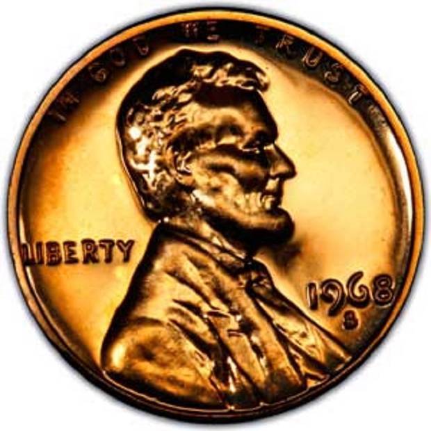 1968-S PROOF CENT