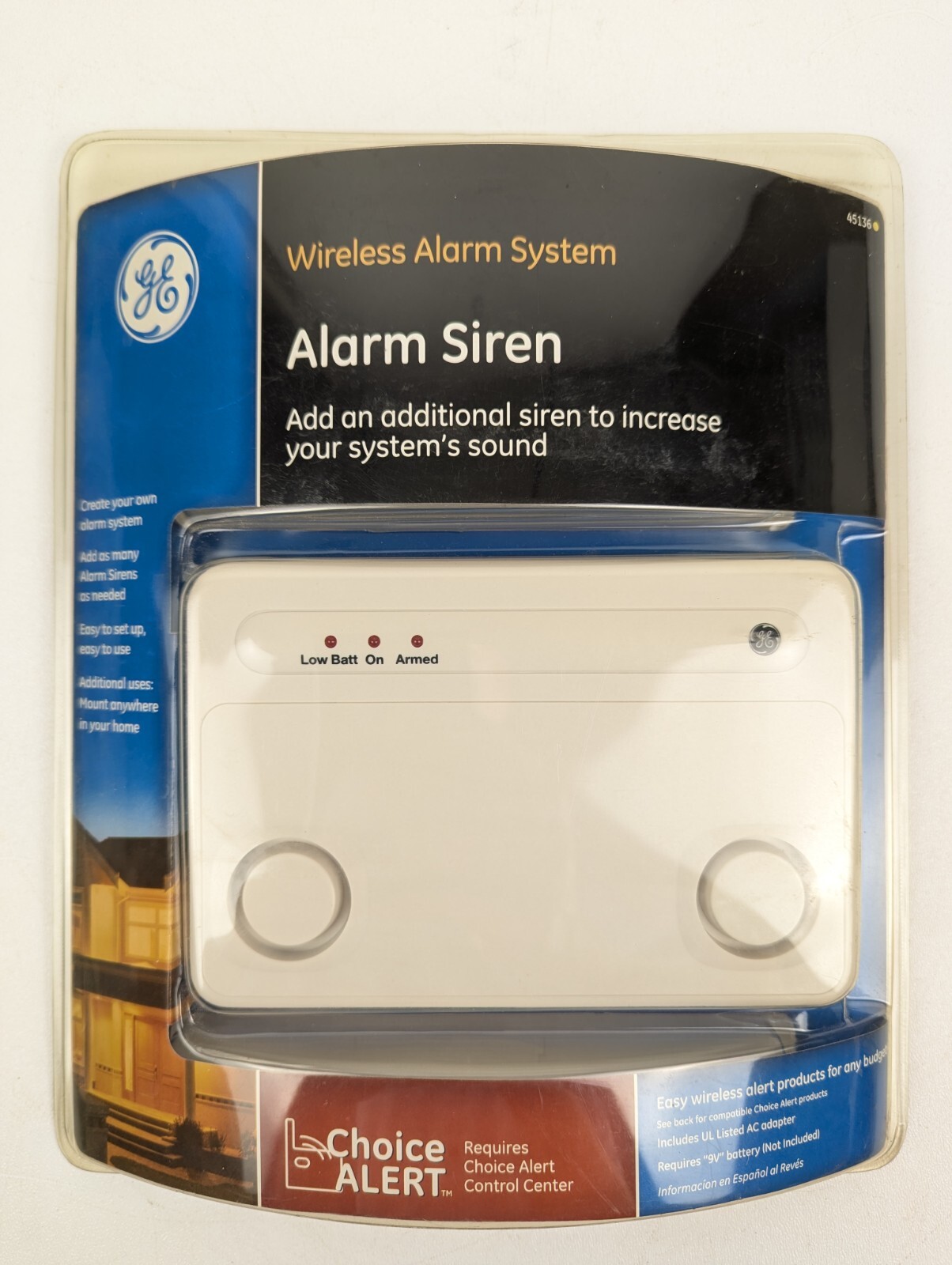 NOS GE Choice Alert 45136 Alarm Siren General Electric New Old Stock