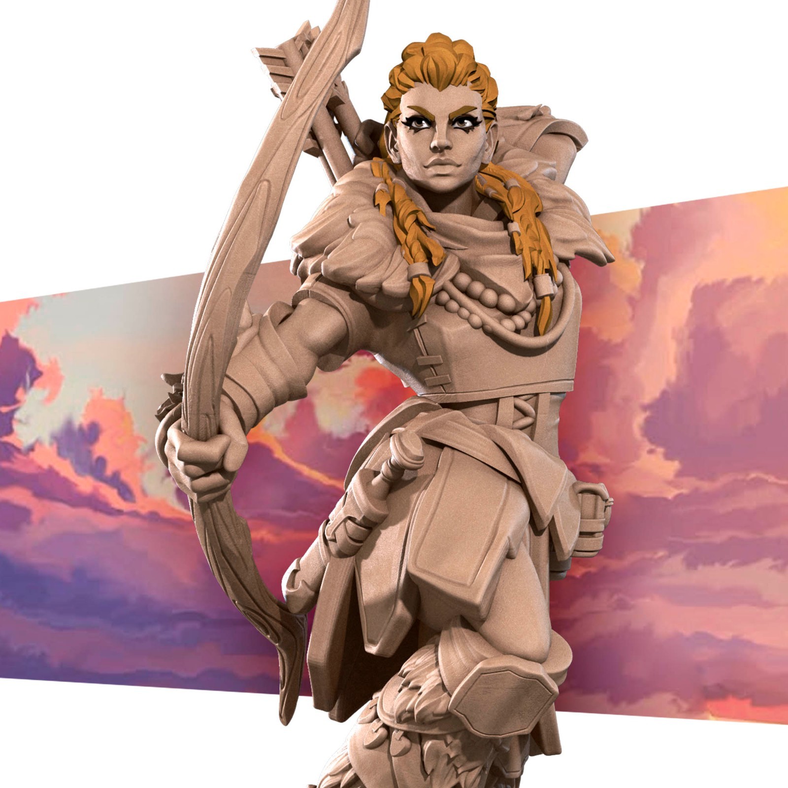 Flame Haired Ranger Female Archer Aloy - Bite the Bullet - Dungeons and Dragons