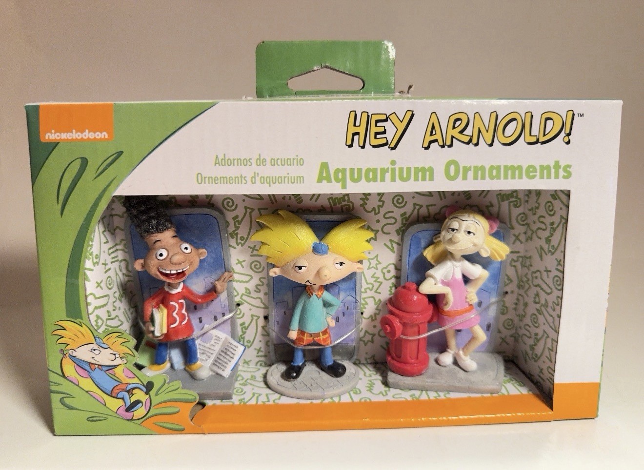 Nickelodeon Hey Arnold! Aquarium Ornaments Arnold Helga Gerald New