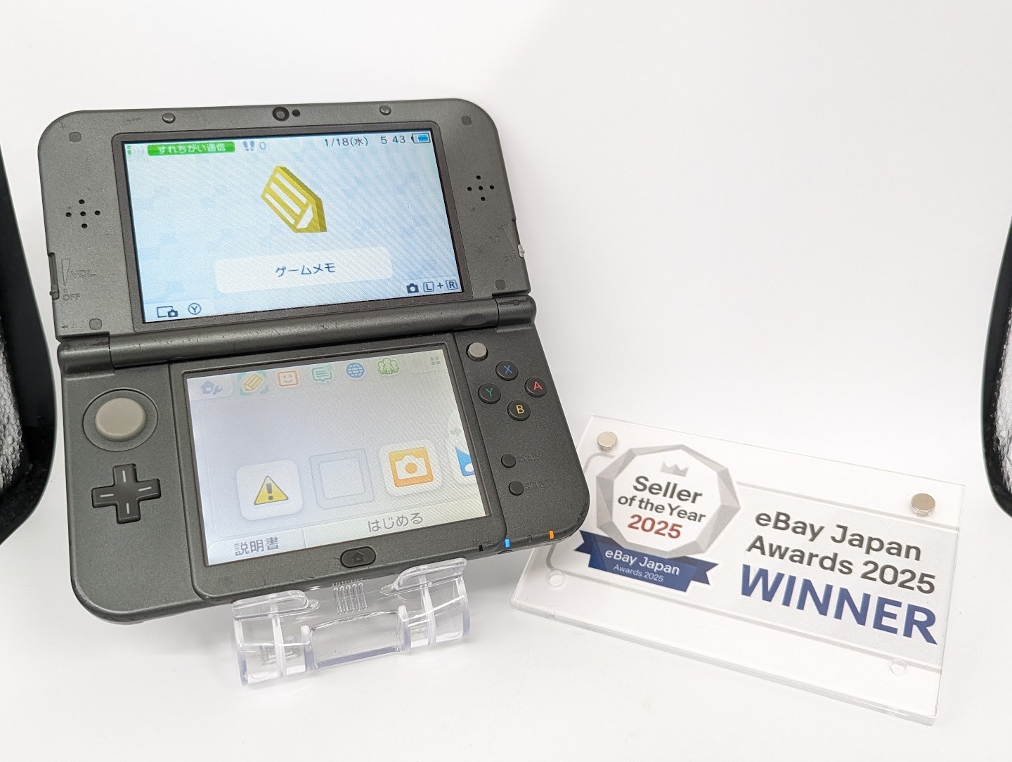 Nintendo New 3DS LL XL console Metallic Black Japan fx w/pen fx