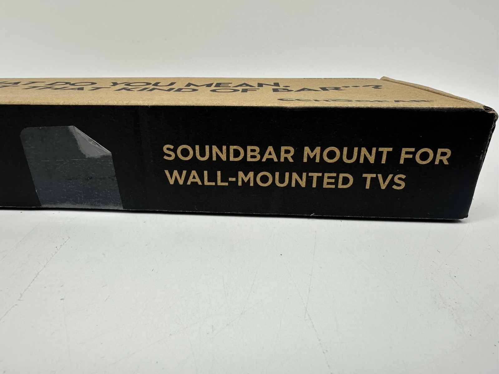 ECHOGEAR Sound Bar Mounting Bracket for Under TV - Adjustable Height & Depth for