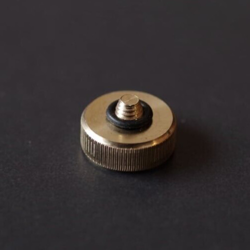 NANIGASHI Shutter Release Button Brass Hammered finish Large Made in Japan
