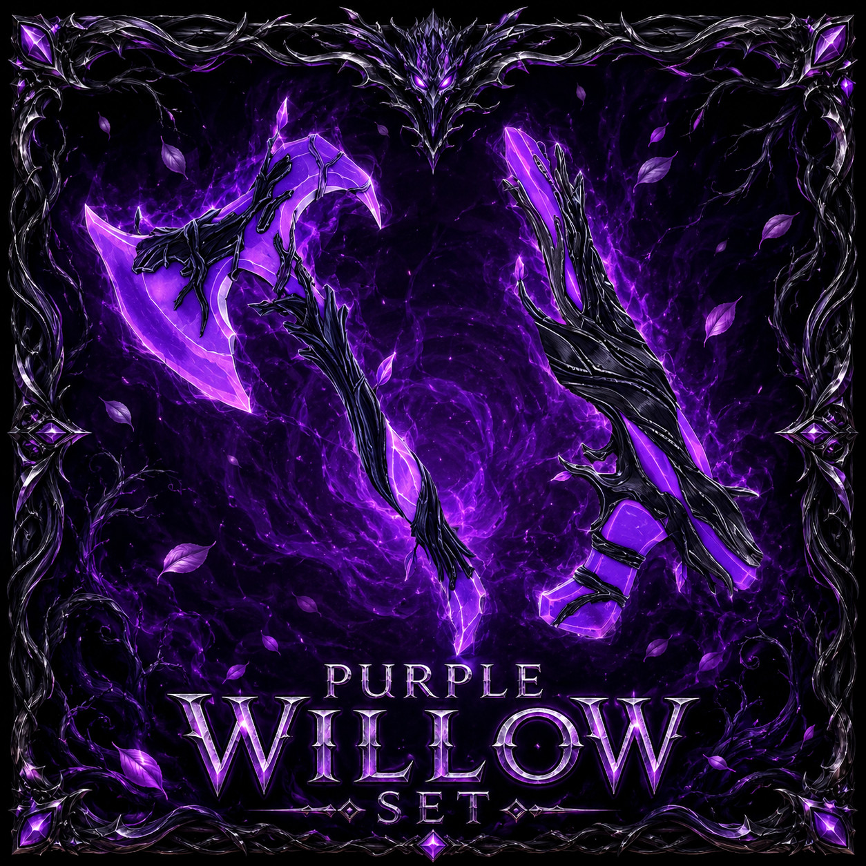 Purple willow set MVSD Murderers VS Sheriff Duels | gun + knife