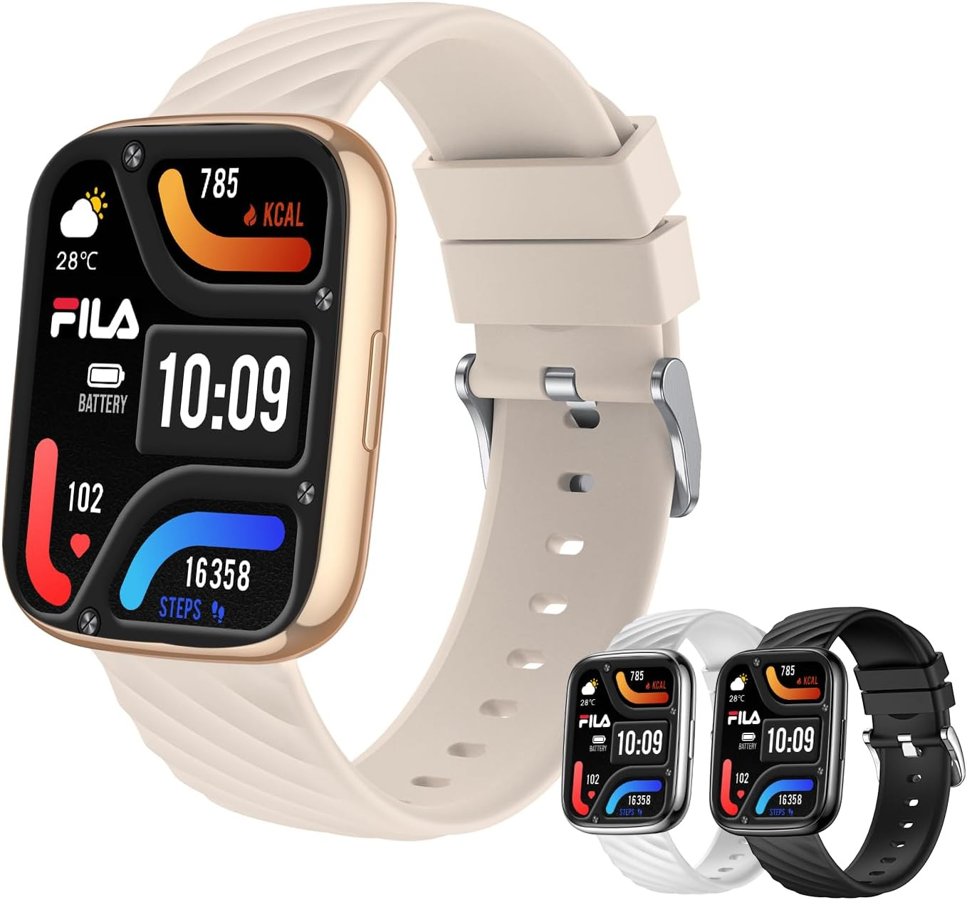 Smart Watch for Men Women (Answer/Make Calls), 1.95" Fitness Watch with Heart Ra