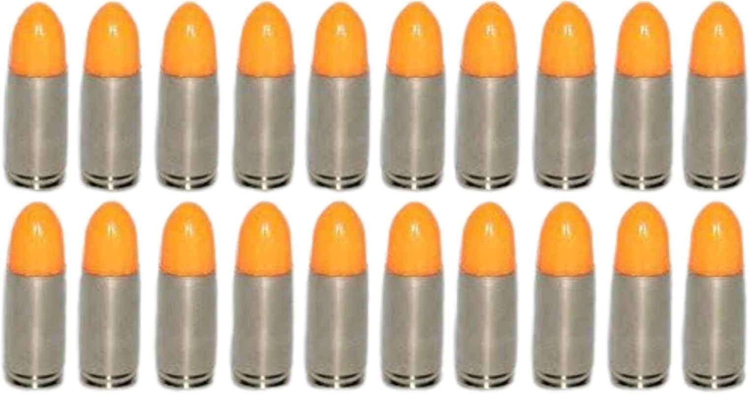 9Mm Snap Caps – Orange Safety Trainer Dummy Rounds, Reusable Dry Fire Training