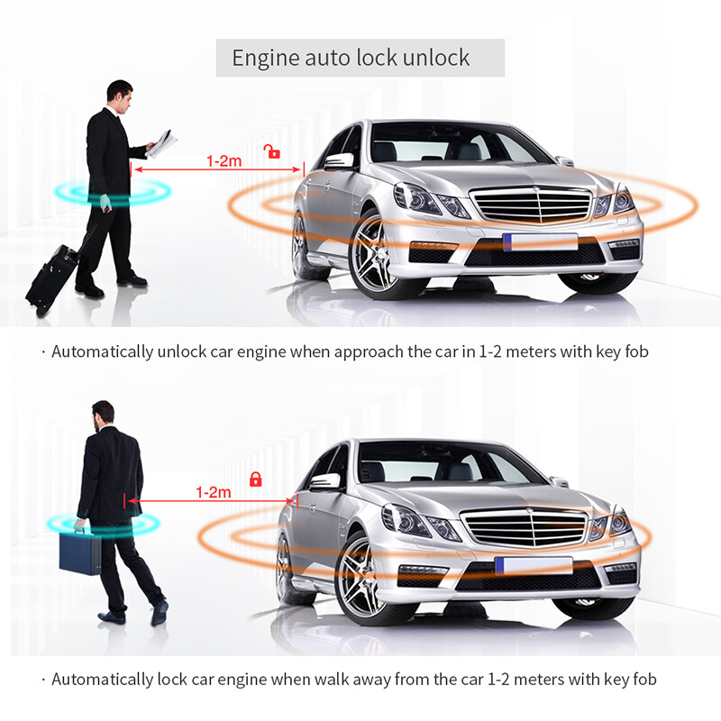EASYGUARD RFID car Wireless Immobilizer Security System Engine Auto Lock/Unlock