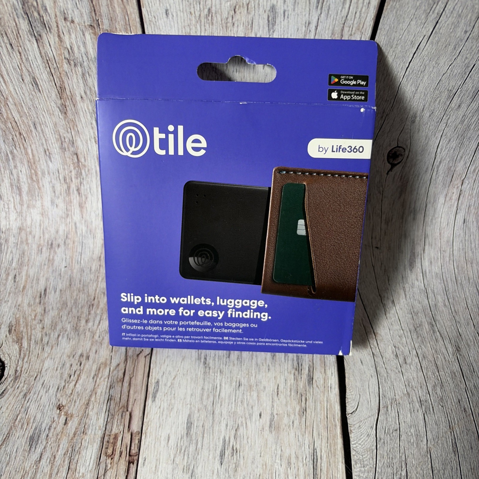 TILE BY LIFE 360 SLIM WALLET FINDER BLUETOOTH LUGGAGE TRACKER ITEM LOCATOR TAGS