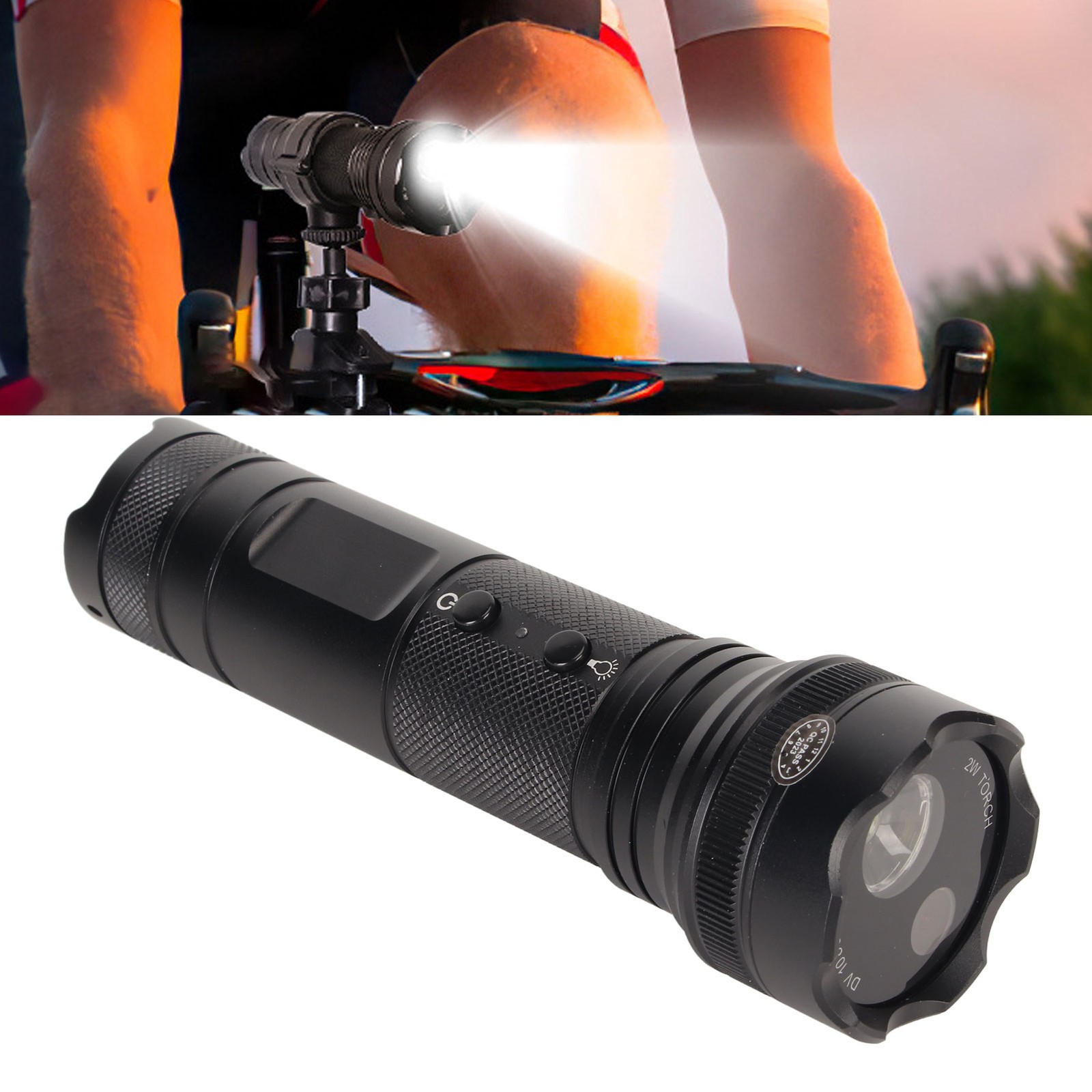 LED Flashlight Camera 1080P IP66 Waterproof 5 Lighting Modes Flashlight Vid ANEQ
