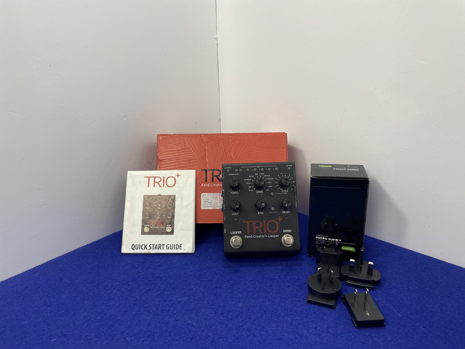 DigiTech TRIO Plus Band Creator Looper Pedal With Box Power & Supply Guide