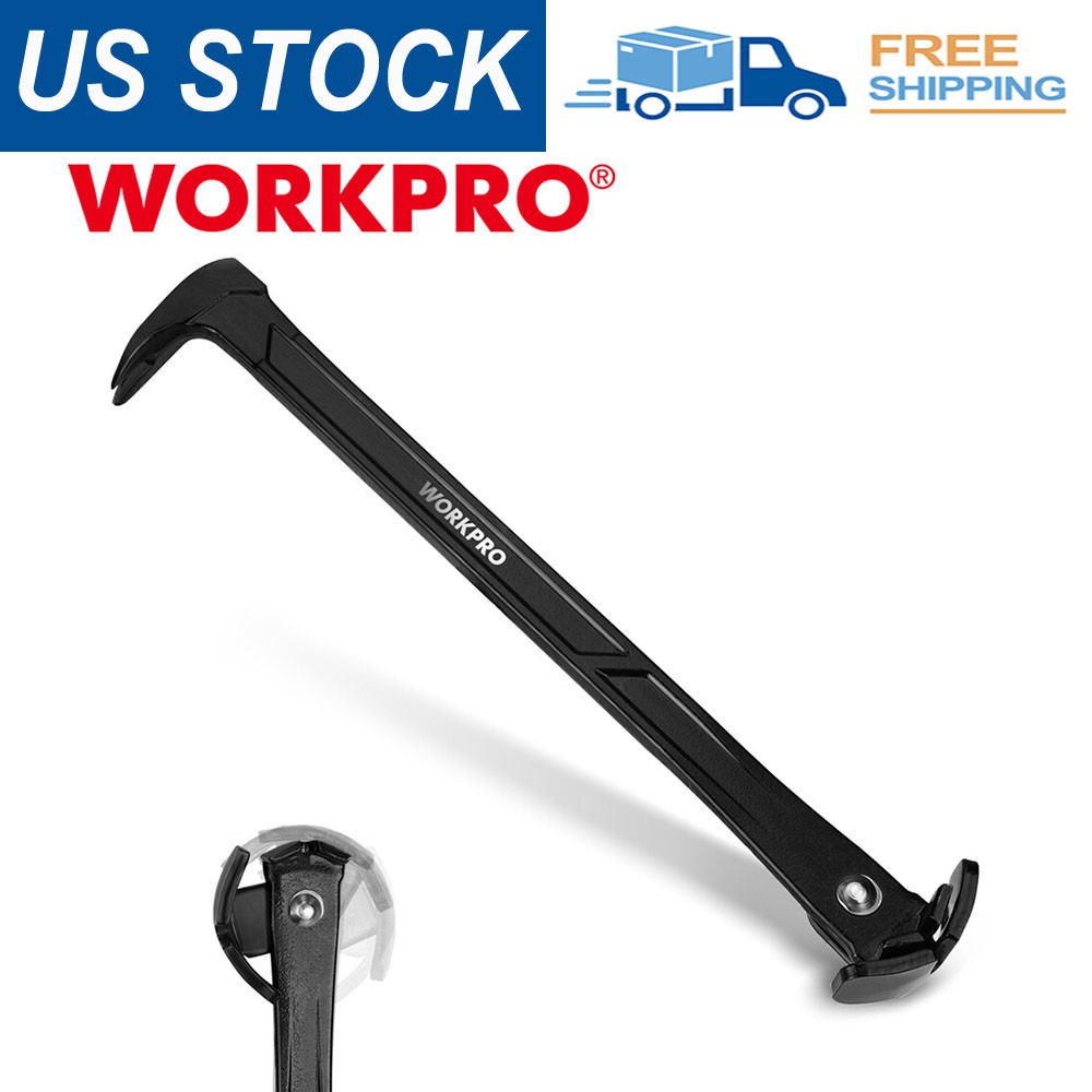 WORKPRO 13" Nail Puller, Cats Paw Pry Bar with Cats Paw and Rocking Nail Puller