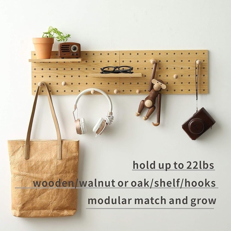 Modular Pegboard Organizer Storage Kit Wall Mount Easy Install Tools Crafts New