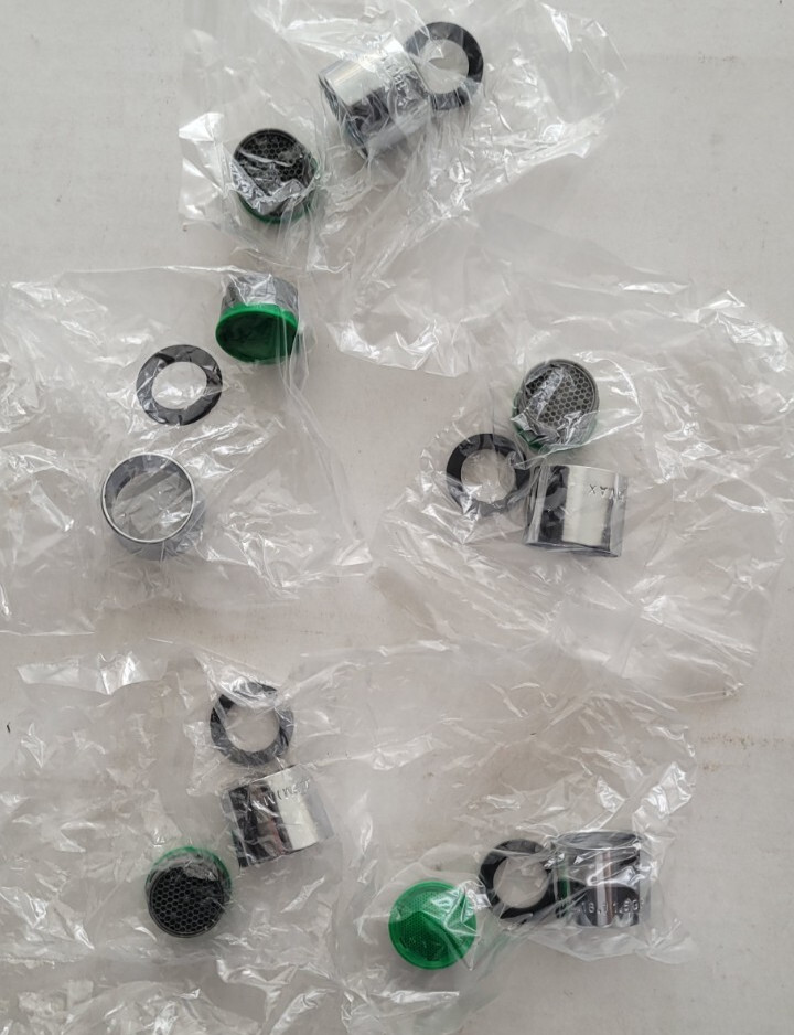 Lot of 5 Lincoln A112.18.1 1.5 GPM 5.7LPM MAX Chrome Aerator 3/4 Female Thread