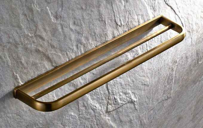 Bathroom Hardware Set Antique Brass Bath Accessorys Wall Mount Towel Rack Holder