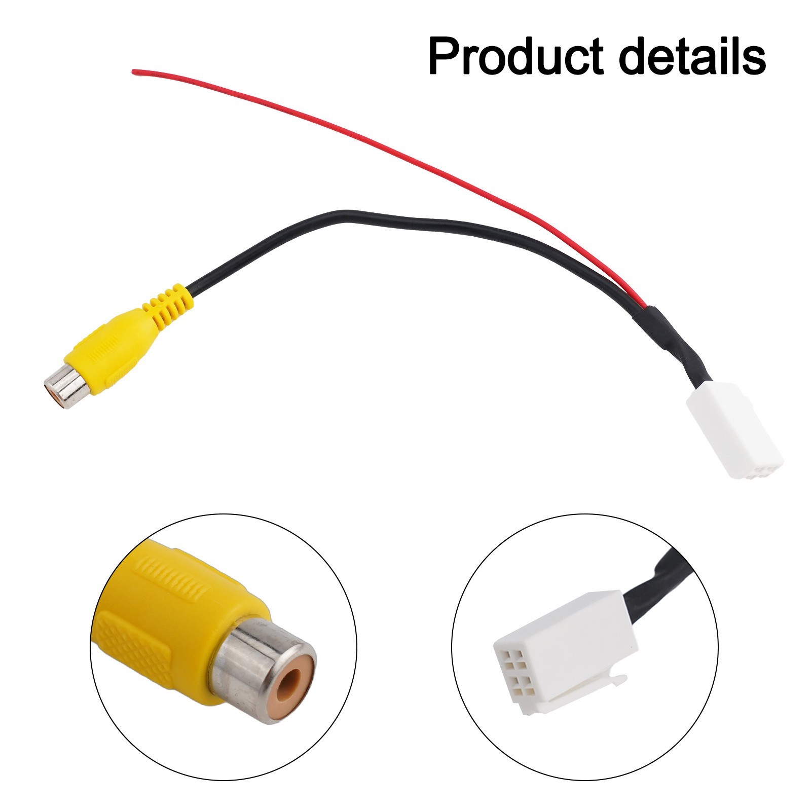 Quick Installation For Car Reverse Camera Input Connector for Radio