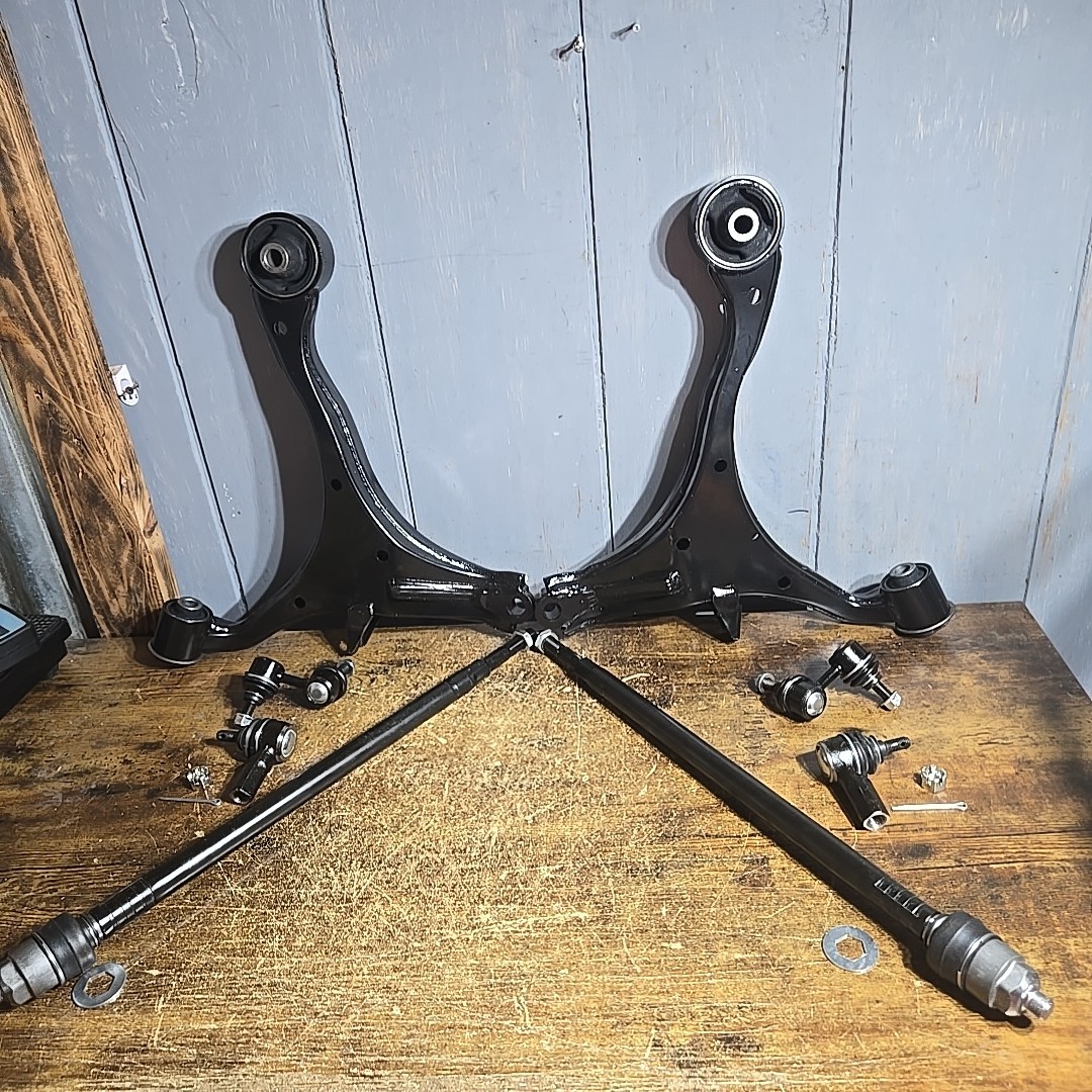 Front Lower Control Arm With Sway Bar Tie Rod Compatible With 01-05 Honda Civic