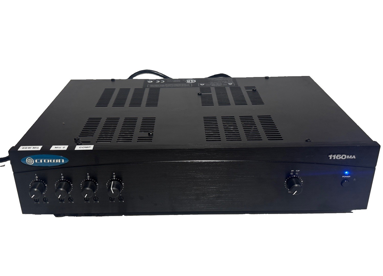 Crown Audio180 W 1160 MA 4 Input  commercial Mixer-Amplifier