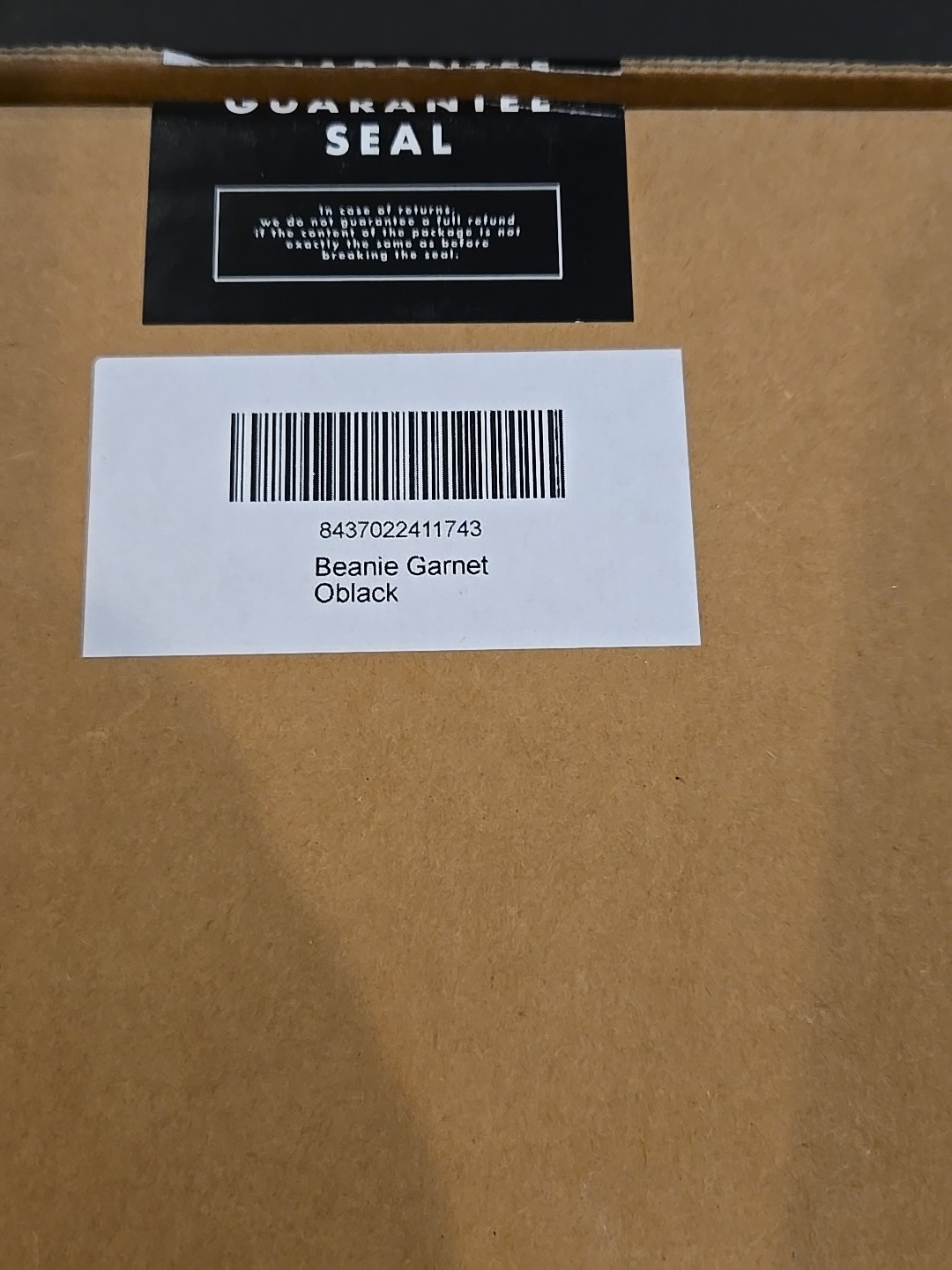 OBlack Beanie In Original Box New Garnet MSRP 35.00 (D-34)
