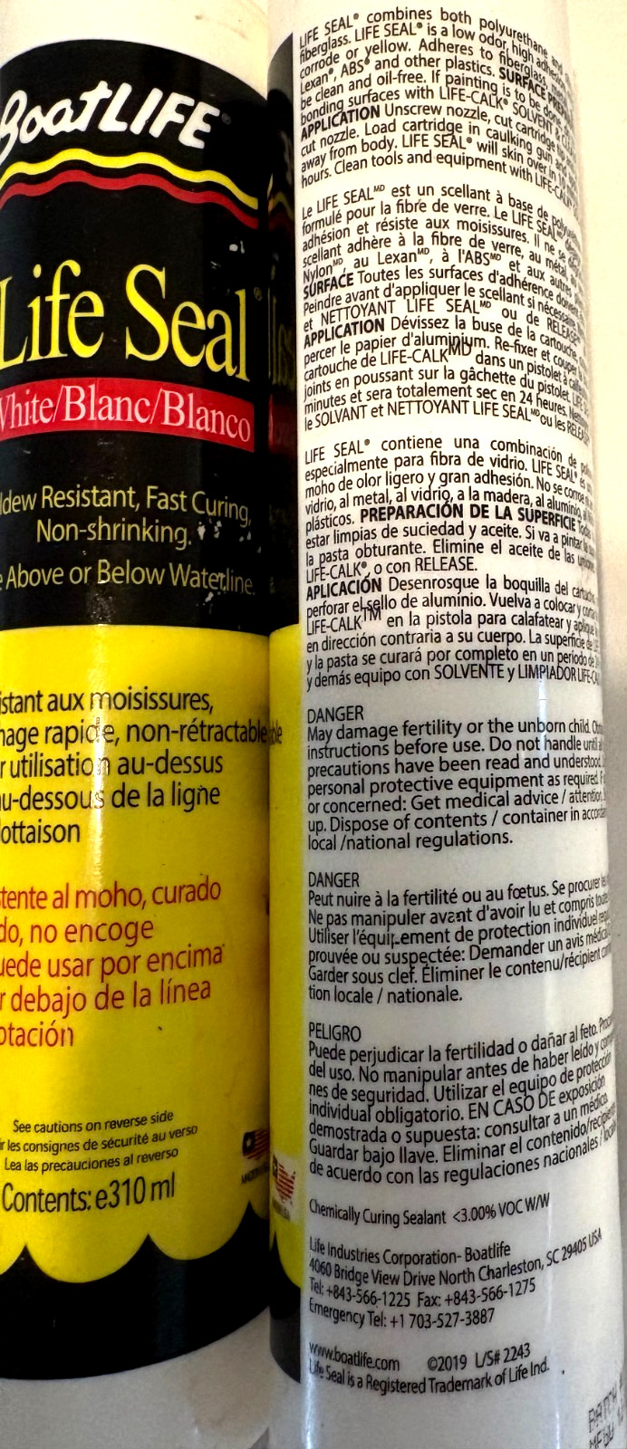 Life Industries - BoatLife 1170 Life Seal ® MARINE ADHESIVE/ SEALANT "3 PK."