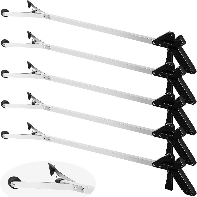 5 Pack Suction Cup Reacher Grabber Heavy Trash Picker Grabber Tool Long Handy