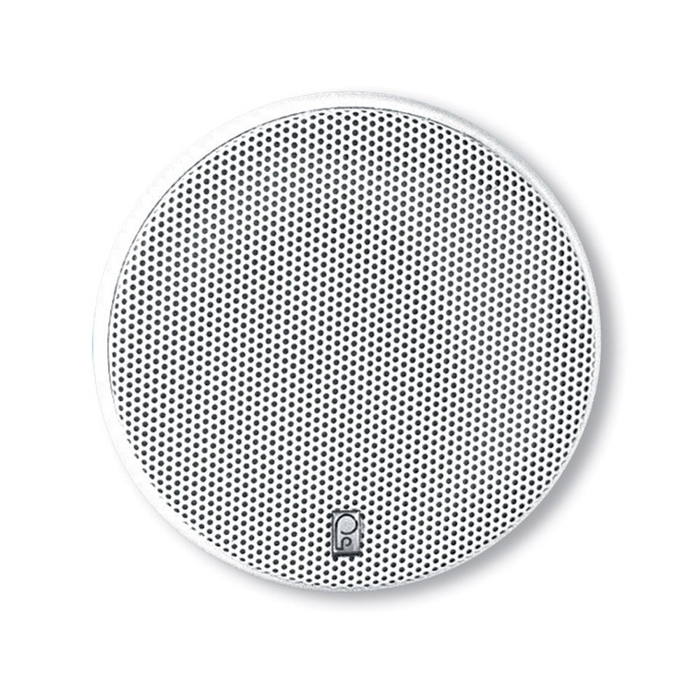 Poly-Planar 5.25" Platinum Round Marine Speaker - (Pair) White POLYPLANAR MA6500