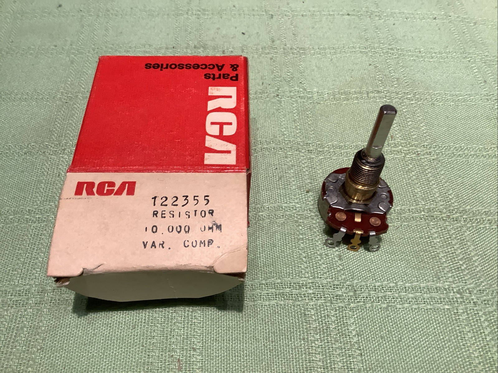 rca oem parts 122355 Potentiometer 10,000 Ohms 10k Ohms Narrow Shaft