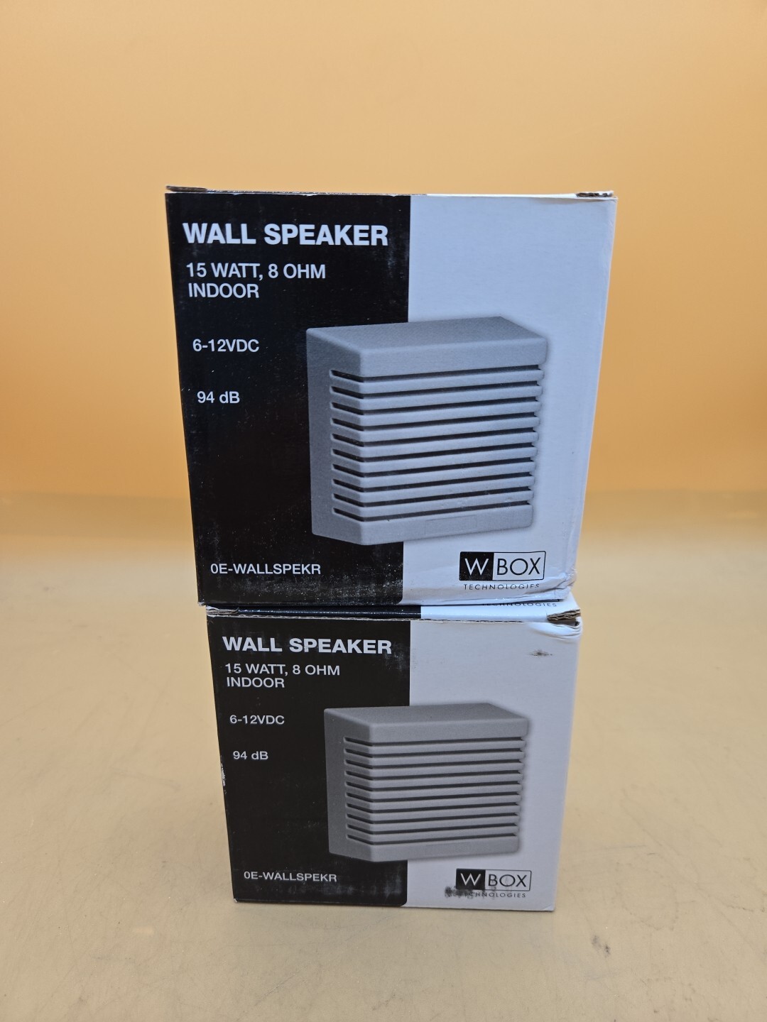 ADI PRO WBOX 0E-WALLSPEKR 15W 94dB Wall Speaker White 2 Pack New Siren