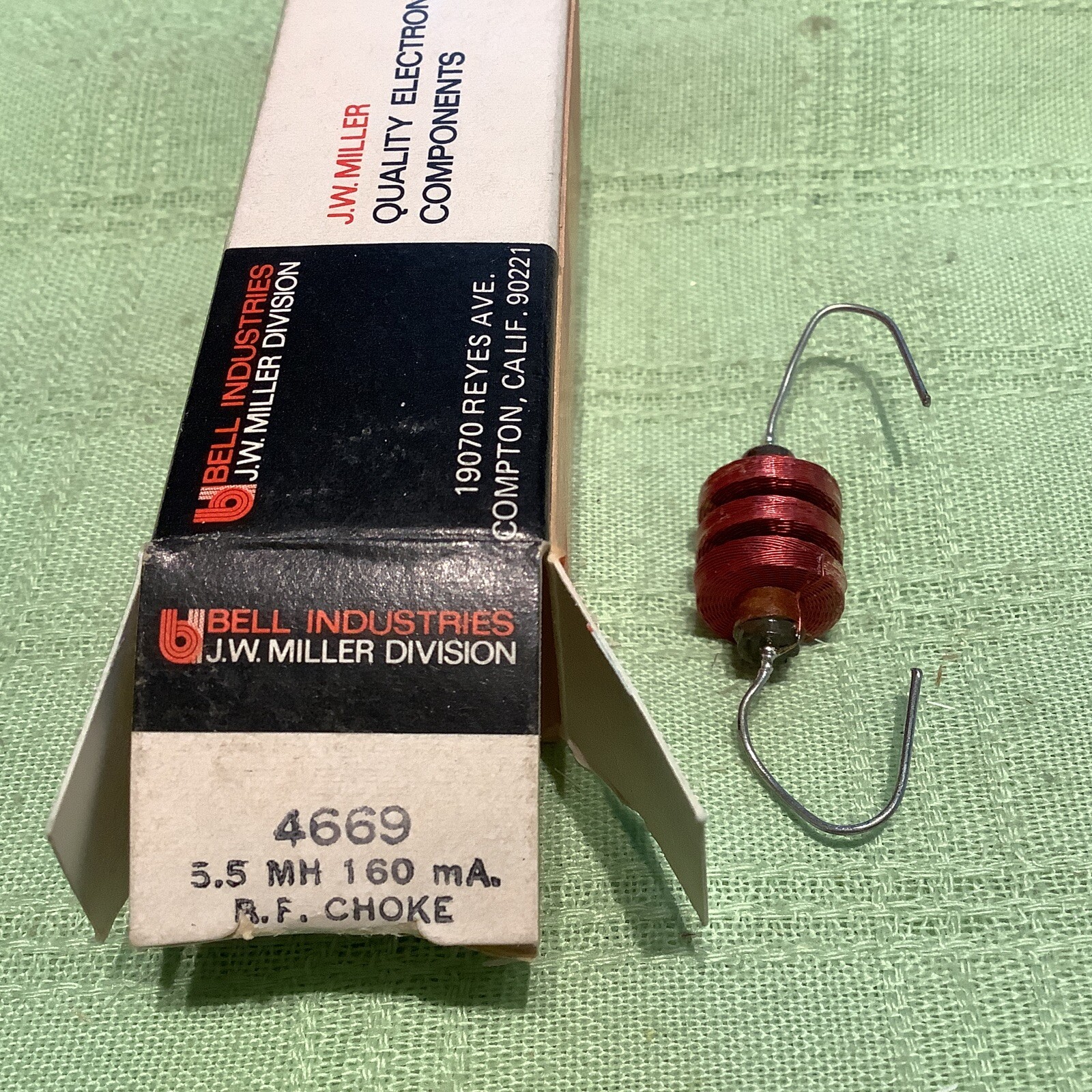 Miller 4669 Iron Core Three Windings RF Coil 5.5mH 25 Ohms 160mA