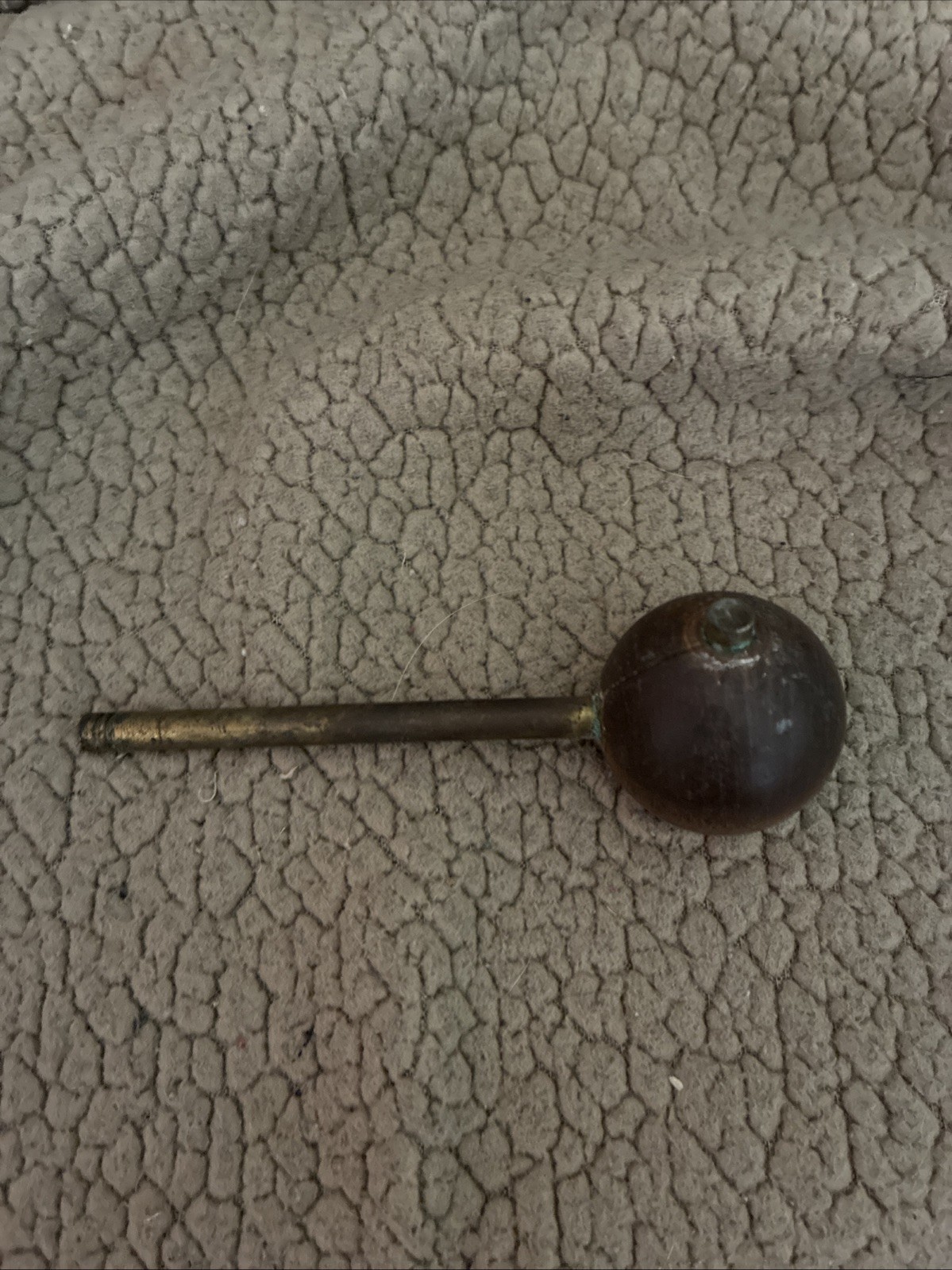 Muzzle Loader Ball Starter Vintage Brass & Wood
