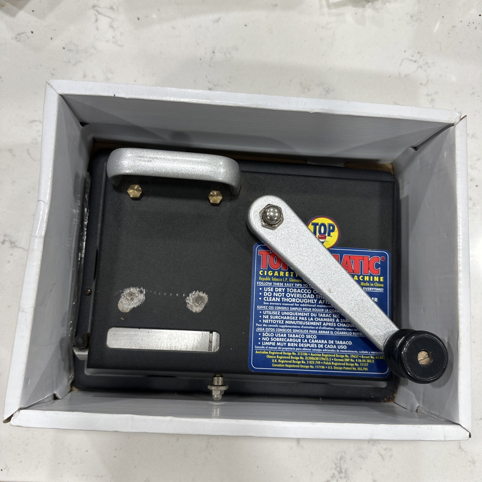 TOP O MATIC CIGARETTE ROLLING MACHINE KING SIZE & 100MM ^