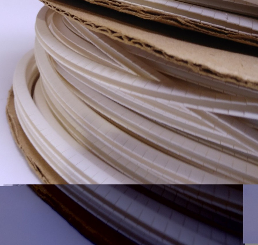 2 rolls Panduit GEE144FR-CY GROMMET EDGING white 100' .099-.144 inch EDGE SLOT
