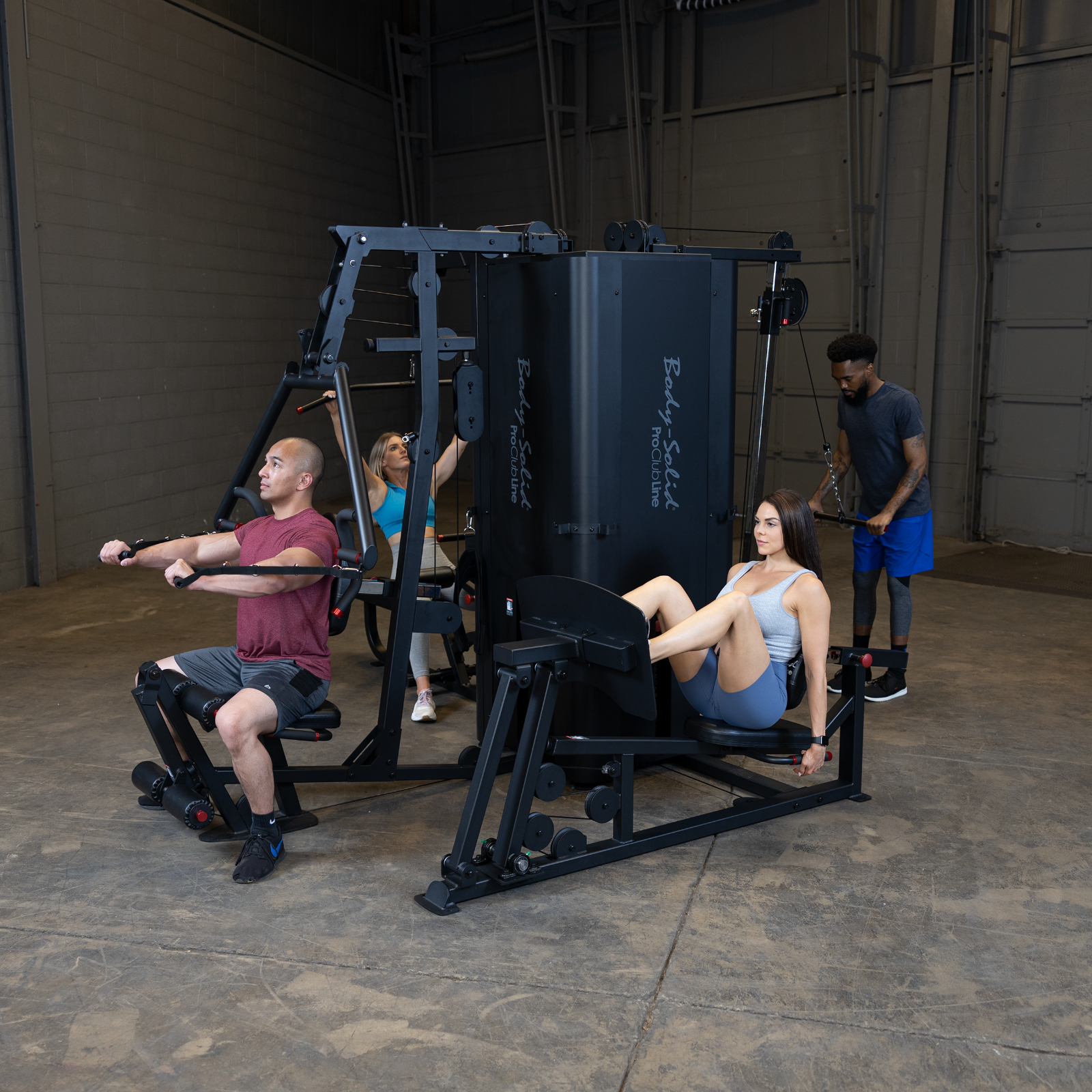 Body Solid S1000 Commercial Four Stack Gym Multi Station Selectorized Machine