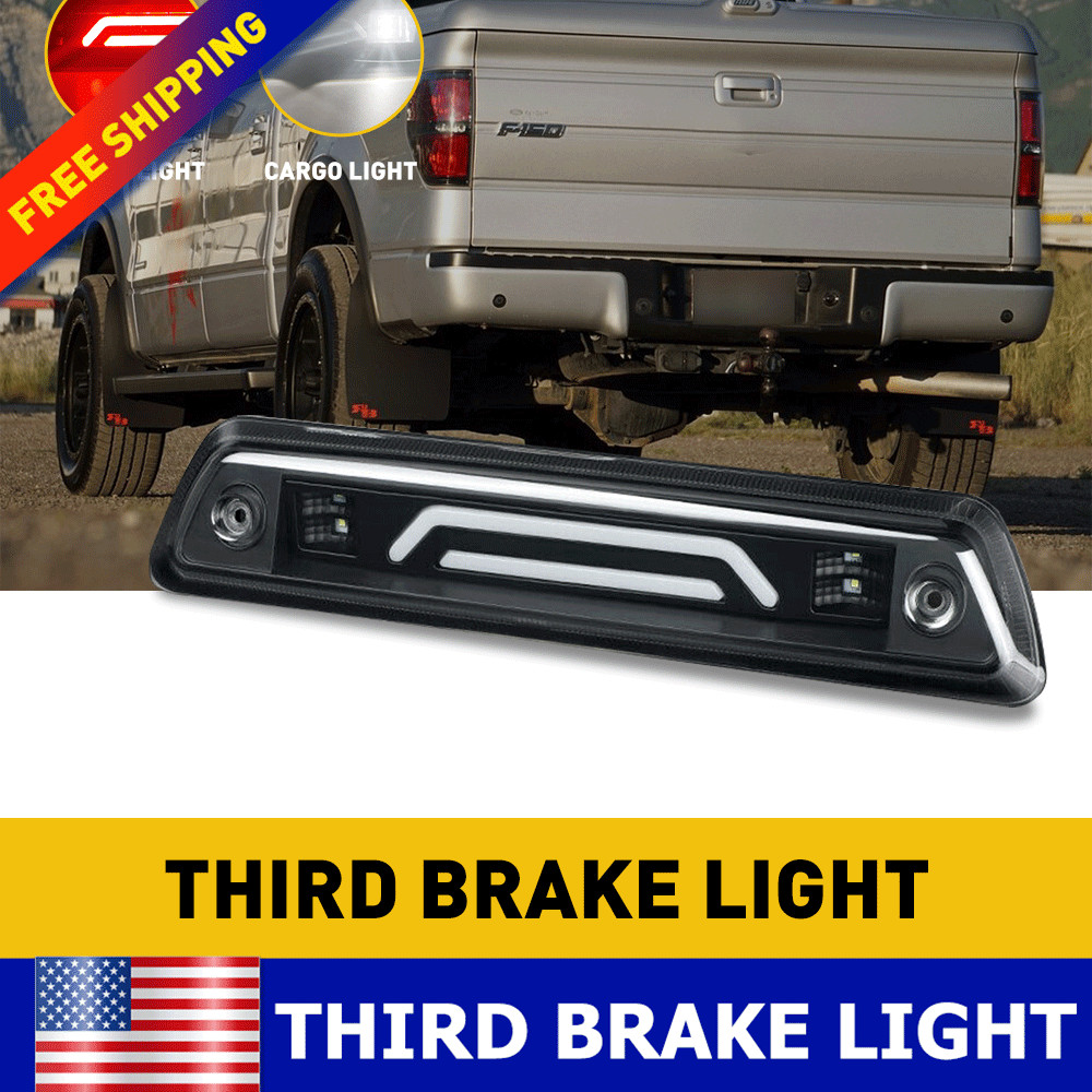 For 2009-2014 F-150 Ford 3rd Third Brake Light LED Smoke Rear Reverse Cargo Lamp