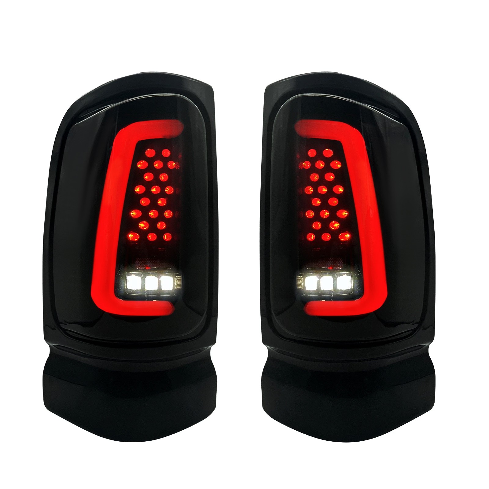 Sequential Smoked  LED Tail Light For Dodge 1994-01 Ram 1500 94-02 Ram 2500/3500