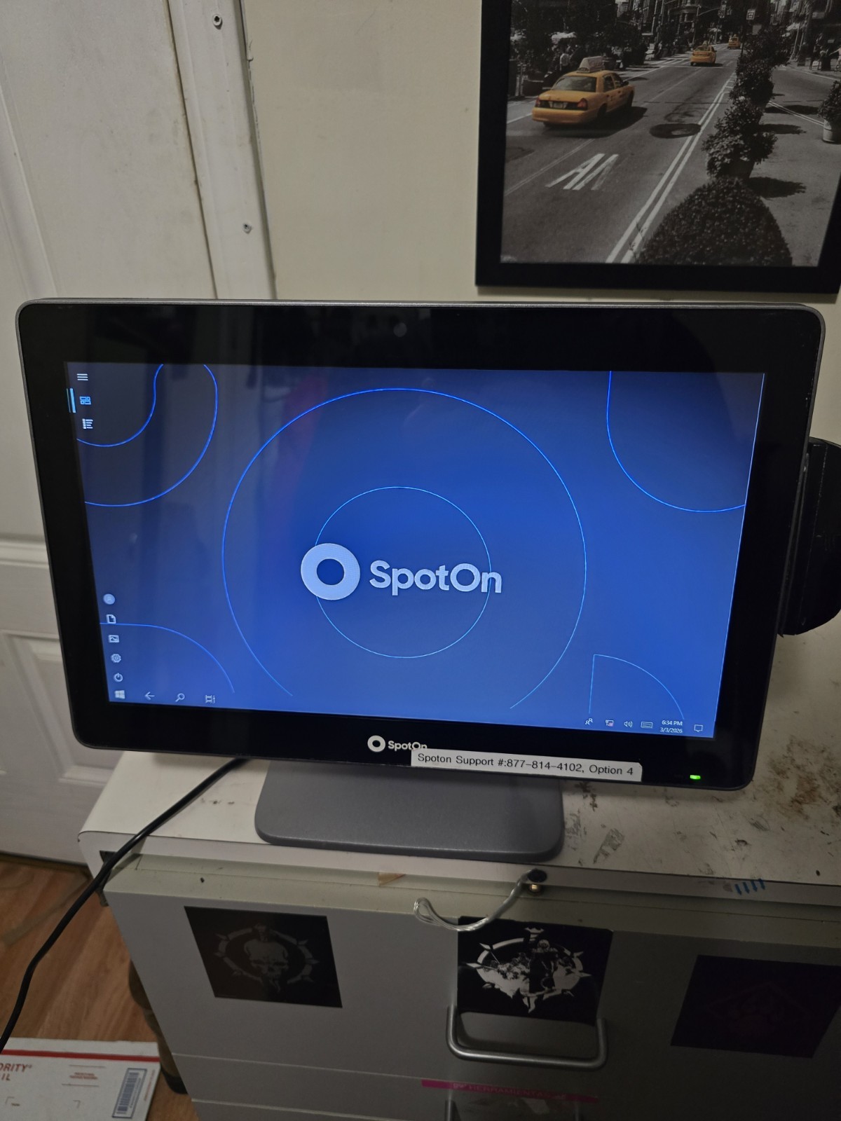 Partner A5-1-A Touchscreen Point Of Sale System With SpotOn Tested W/Stand+ Card