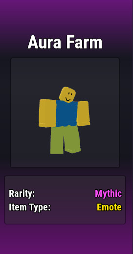 Basketball Legends Mythic Emote, Aura Farm
