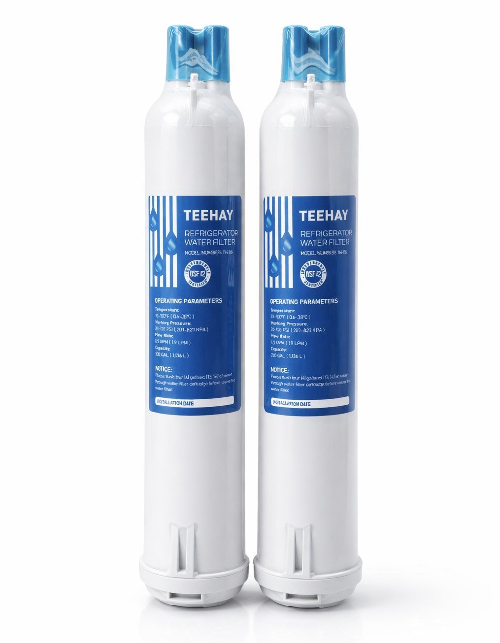 Teehay Refrigerator Water Filter TH-06 (2 Pack) (Replacement for ICE2 F2WC911)