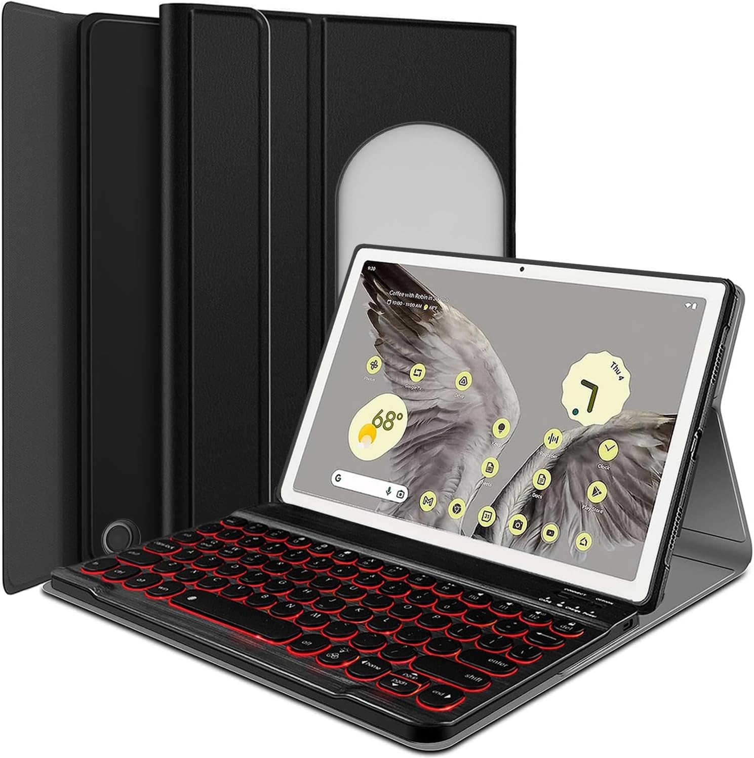 Backlit Keyboard Case for Google Pixel Tablet 11 Inch 2023, 7 Colors...